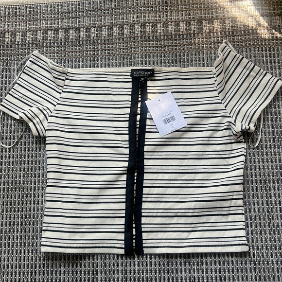 Topshop Tops - TopShop NWT off the shoulder crop top​